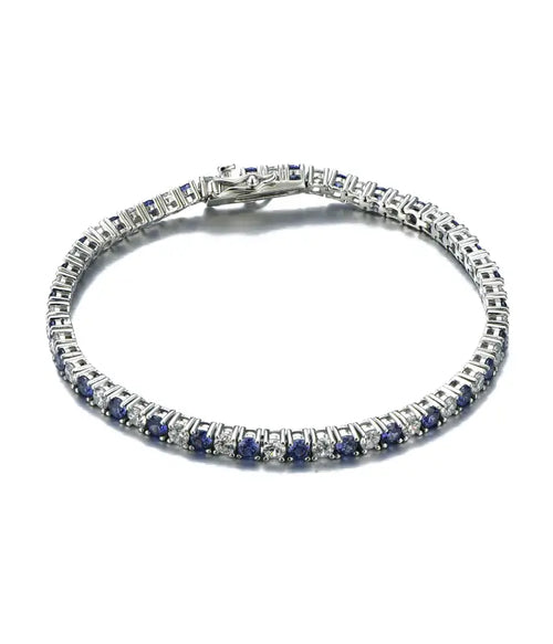 Shiny zircon Bracelet tennis 925 Silver - Multi Color - Bracelets
