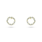 Shiny Zircon Circle Earring - 925 sterling silver - fathyibrahim
