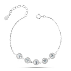 Shiny Zircon Circles Bracelet - fathyibrahim