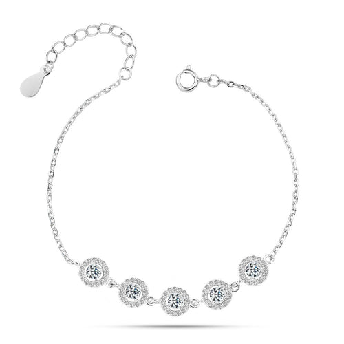 Shiny Zircon Circles Bracelet - fathyibrahim