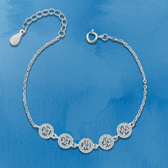Shiny Zircon Circles Bracelet - fathyibrahim