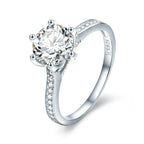 Shiny zircon Ring - 925 sterling silver - Rings