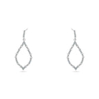 Shiny Zircon Teardrop Earring - 925 sterling silver - fathyibrahim