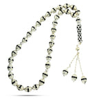 Silver Rosary Inlaid with Ivory , 33 Beads - fathyibrahim
