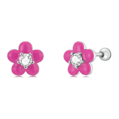 Simple Flower 925 Silver Earring - fathyibrahim