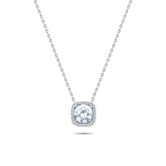 Simple Zircon 925 Silver Necklace - NECKLACES