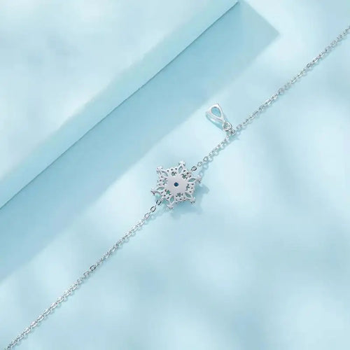 Snowflake Bracelet - 925 sterling silver - Multi Color