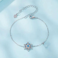 Snowflake Bracelet - 925 sterling silver - Multi Color