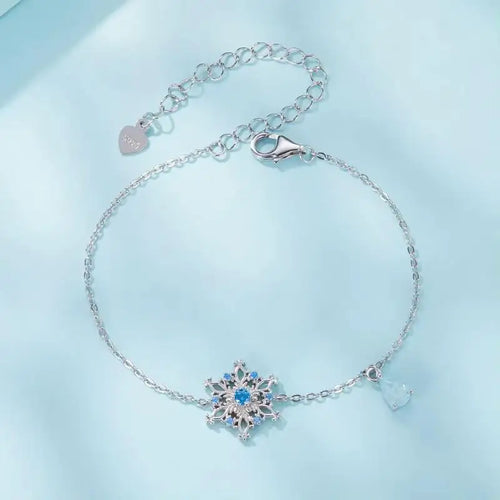 Snowflake Bracelet - 925 sterling silver - Multi Color
