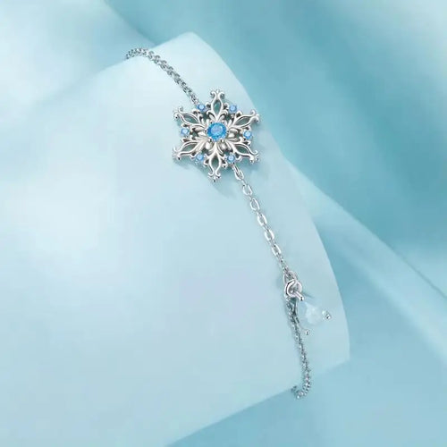 Snowflake Bracelet - 925 sterling silver - Multi Color