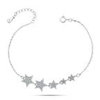 Star-Shaped Pendant with Zirconia Stones - 925 Sterling Silver - fathyibrahim