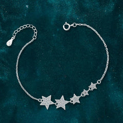 Star-Shaped Pendant with Zirconia Stones - 925 Sterling Silver - fathyibrahim