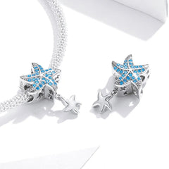 Starfish 925 Silver Charm - fathyibrahim
