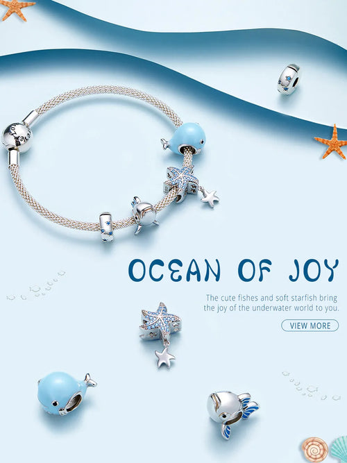 Starfish 925 Silver Charm - fathyibrahim