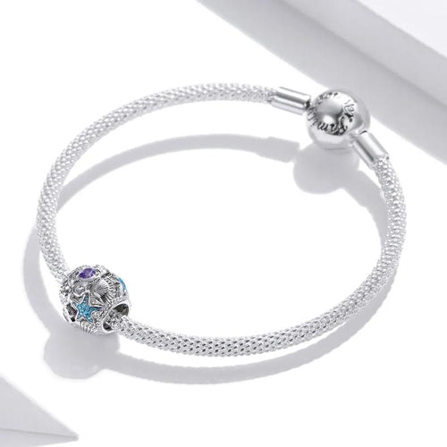 Stars And Shell 925 Silver Charm - fathyibrahim
