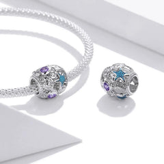 Stars And Shell 925 Silver Charm - fathyibrahim