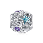 Stars And Shell 925 Silver Charm - fathyibrahim