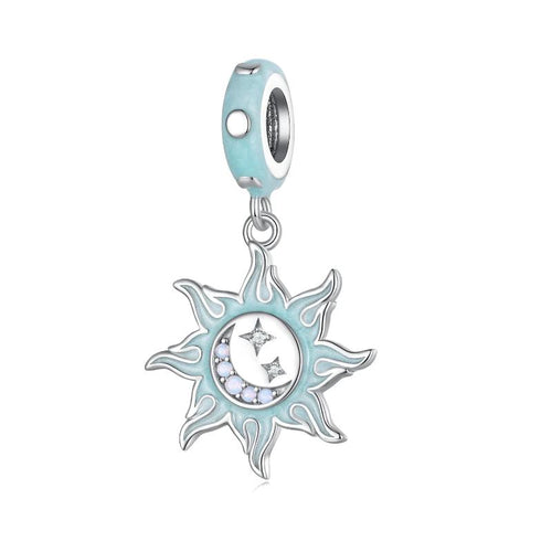 Sun And Moon 925 Silver Charm - fathyibrahim