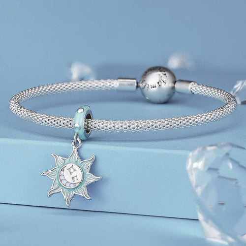 Sun And Moon 925 Silver Charm - fathyibrahim