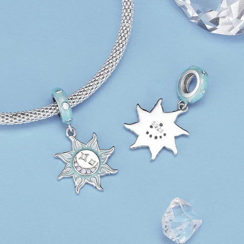 Sun And Moon 925 Silver Charm - fathyibrahim