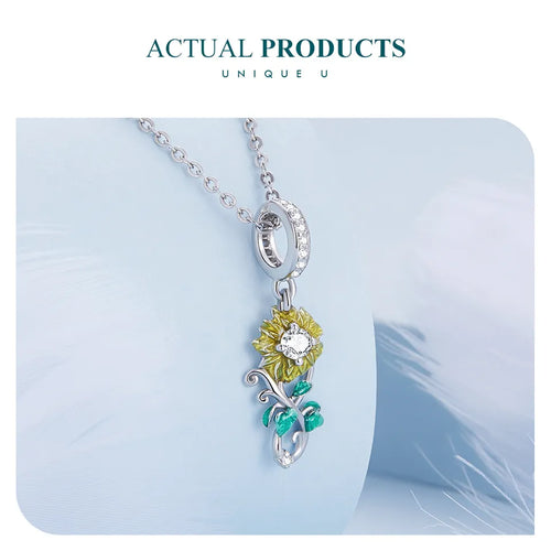 Sun Flower Charm - 925 sterling silver - fathyibrahim