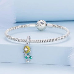 Sun Flower Charm - 925 sterling silver - fathyibrahim