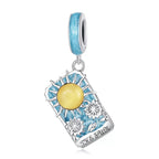 Sun Tarot Cards 925 Silver Charm - fathyibrahim