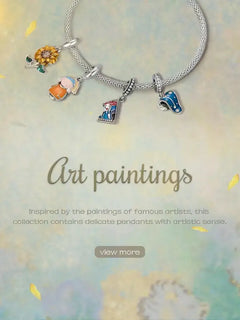 Sunflower 925 Silver Charm - White