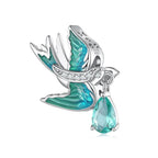 Swallow 925 Silver Charm - fathyibrahim