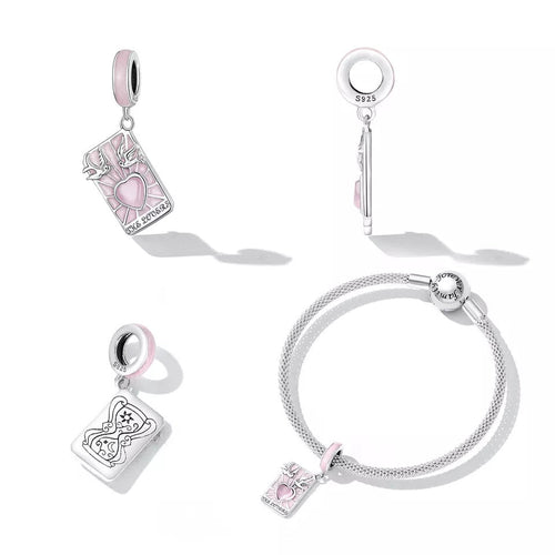 Tarot Cards lovers 925 Silver Charm - fathyibrahim