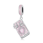 Tarot Cards lovers 925 Silver Charm - fathyibrahim