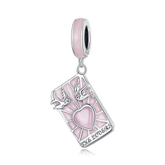 Tarot Cards lovers 925 Silver Charm - fathyibrahim