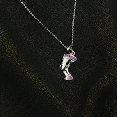 The Queen Nefertiti 925 Silver Necklace - Red - NECKLACES