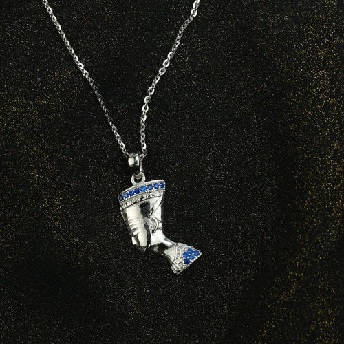 The Queen Nefertiti 925 Silver Women Necklace - fathyibrahim