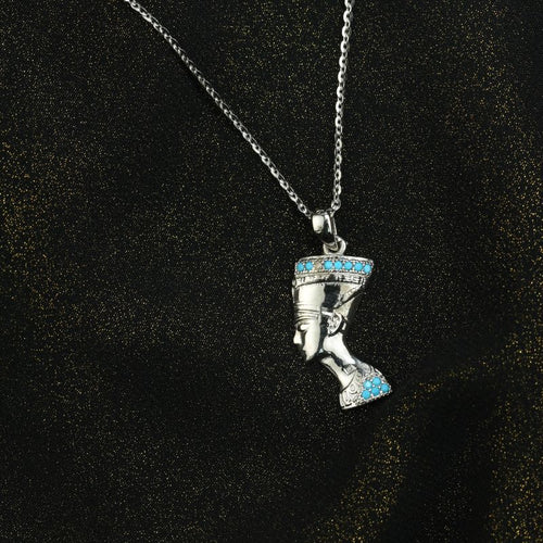 The Queen Nefertiti 925 Silver Women Necklace - fathyibrahim