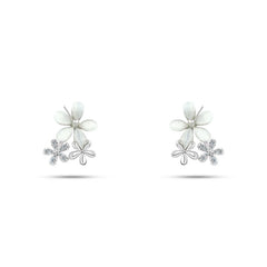 Three flowers Earring - 925 sterling silver - fathyibrahim