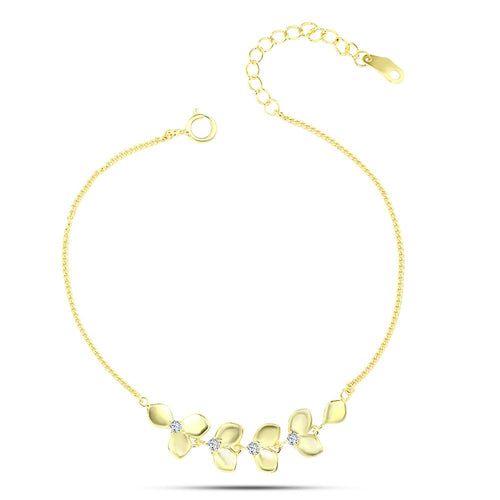 Tree leaves Zircon Bracelet - fathyibrahim