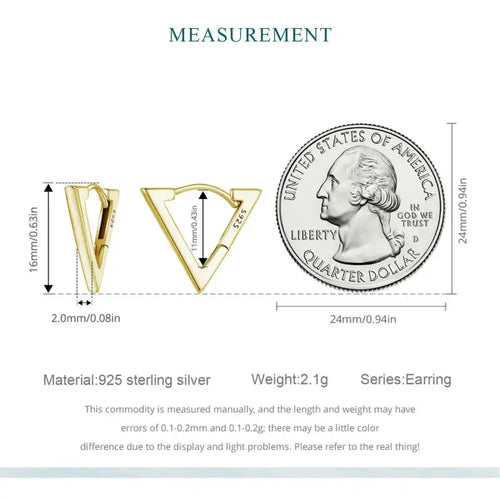 Triangle Earring - 925 sterling silver