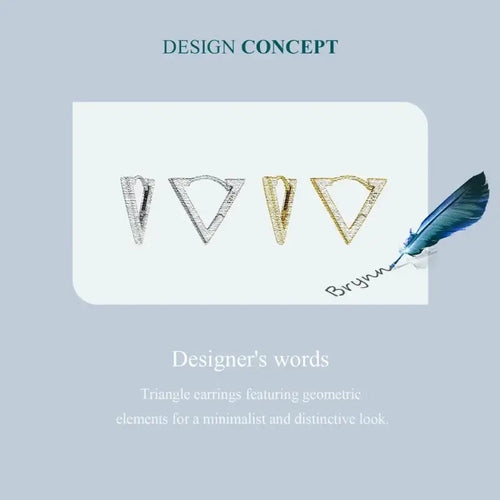Triangle Earring - 925 sterling silver