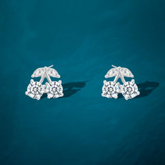 Umbrella Earring with Sparkling Zircon - 925 Sterling Silver - fathyibrahim