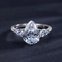 Unique Zircon 925 Sterling Silver Ring