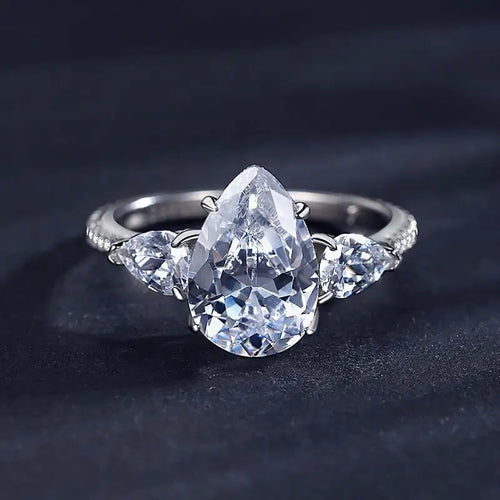 Unique Zircon 925 Sterling Silver Ring