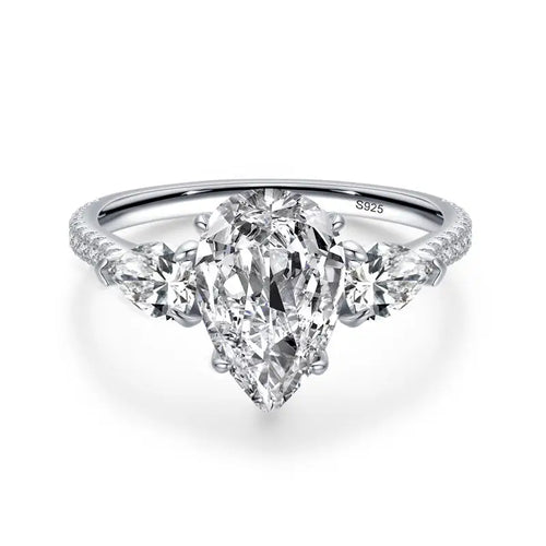 Unique Zircon 925 Sterling Silver Ring