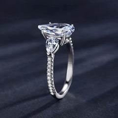 Unique Zircon 925 Sterling Silver Ring