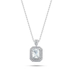 Zircon 925 Silver Necklace - Transparent - NECKLACES