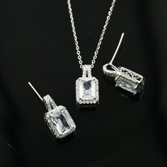 Zircon 925 Sterling Silver Set - fathyibrahim
