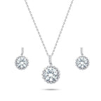 Zircon Sun 925 Sterling Silver Set - fathyibrahim