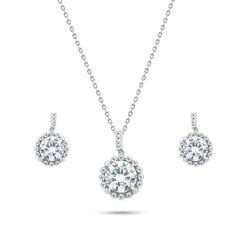 Zircon Sun 925 Sterling Silver Set - fathyibrahim