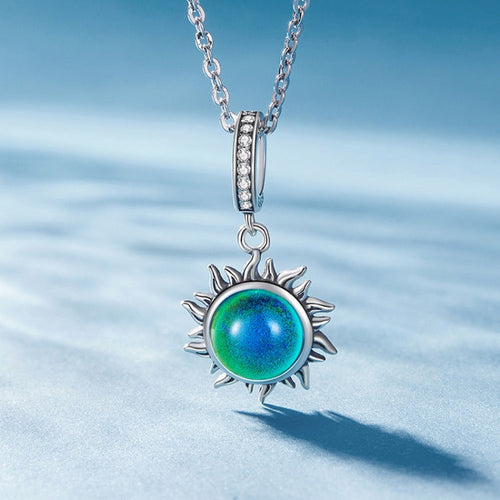 Zircon Sun Mood 925 Silver Charm - fathyibrahim
